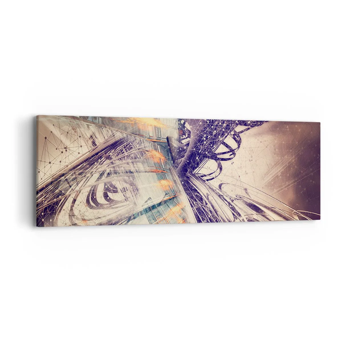 Cuadro sobre lienzo - Impresión de Imagen - Con mucha prisa - 90x30 cm