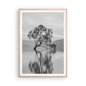 Póster en marco roble claro - Existe tal lugar en el mundo - 70x100 cm