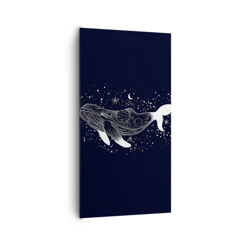 Cuadro sobre lienzo - Impresión de Imagen - En el océano del universo - 65x120 cm