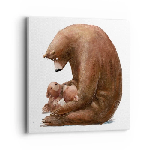 Cuadro sobre lienzo - Impresión de Imagen - Dulces sueños, niños - 40x40 cm