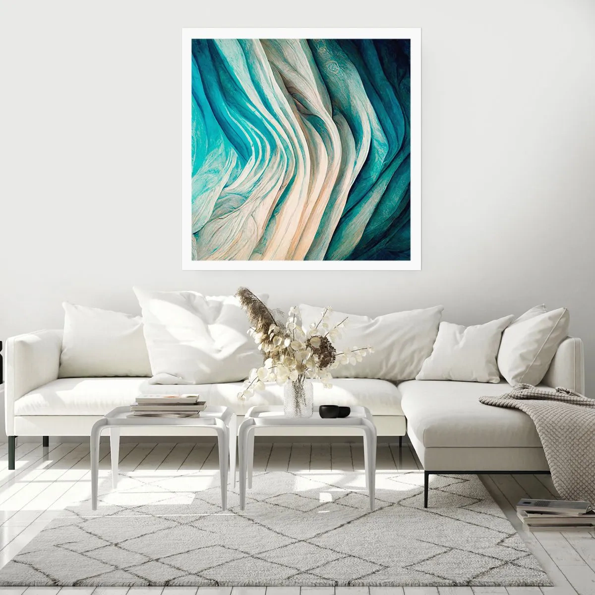 Póster - Azul insaciable - 50x50 cm