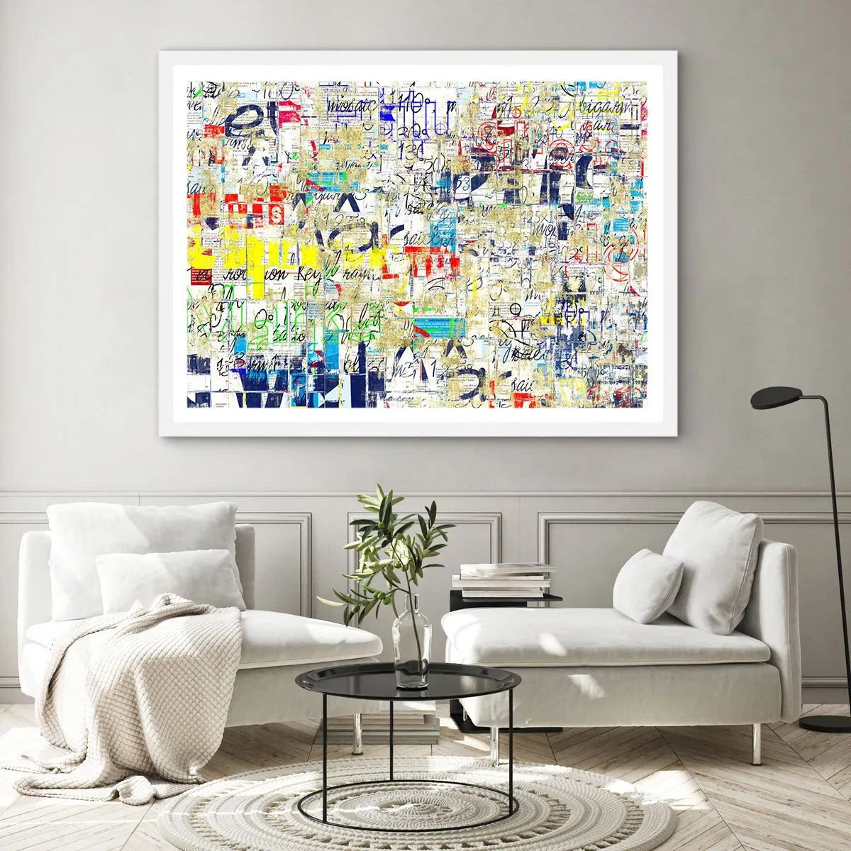 Póster en marco blanco - Simplemente agradable a la vista - 50x40 cm