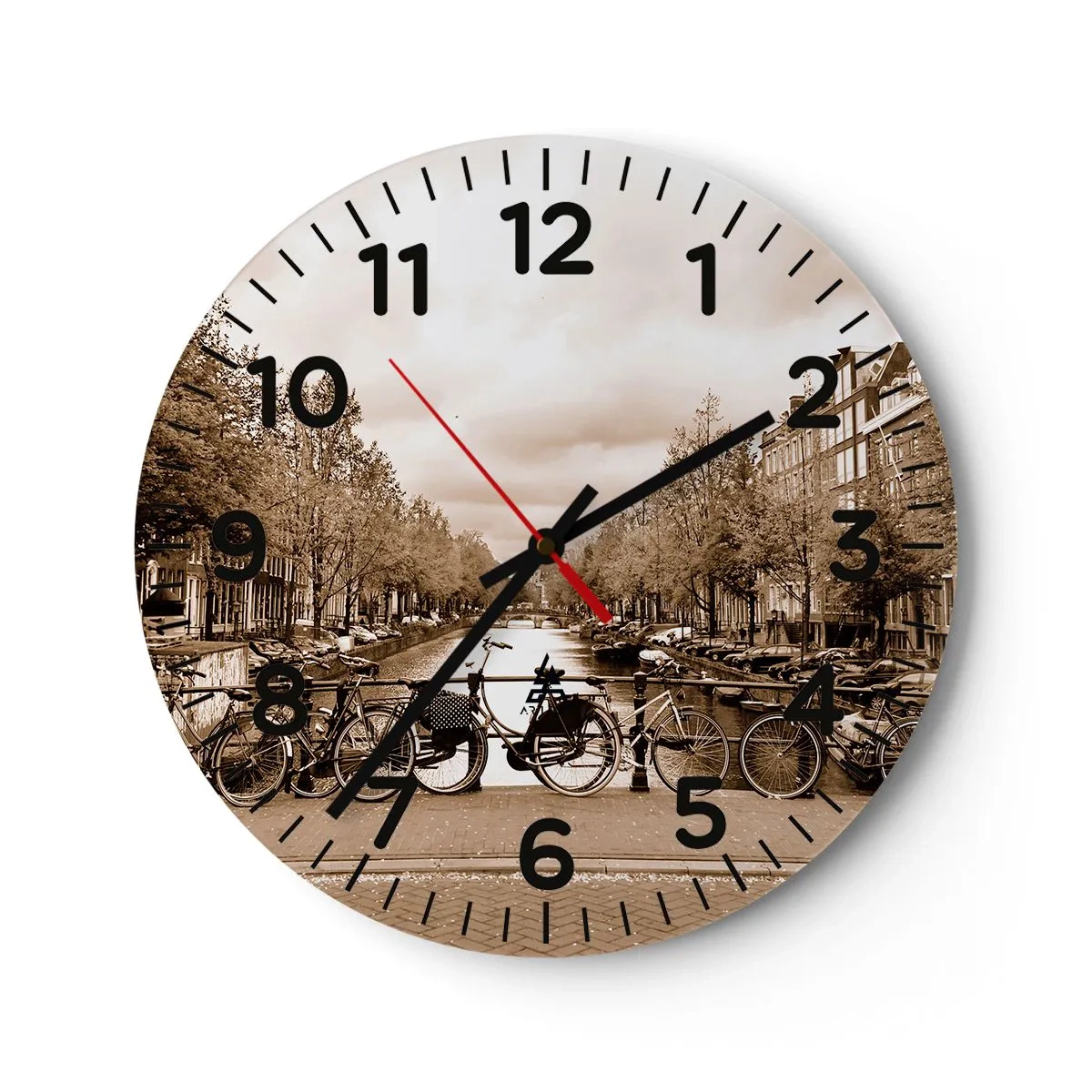 Reloj de pared - Reloj de vidrio - Holanda solo hay una - 40x40 cm