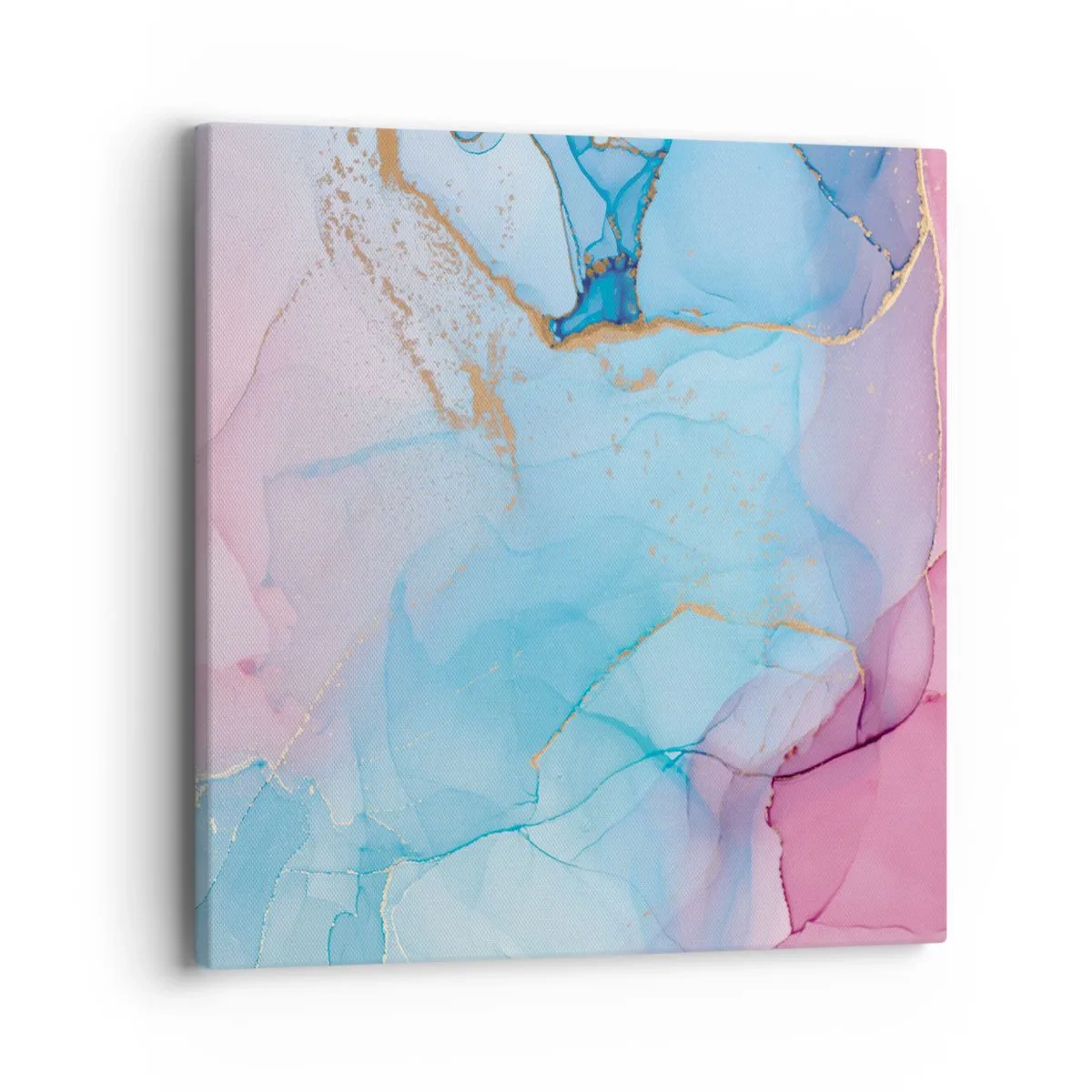 Cuadro sobre lienzo - Impresión de Imagen - Reuniones y encuentros de colores - 40x40 cm