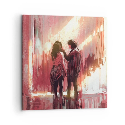 Cuadro sobre lienzo - Impresión de Imagen - El eterno espectáculo del amor - 70x70 cm
