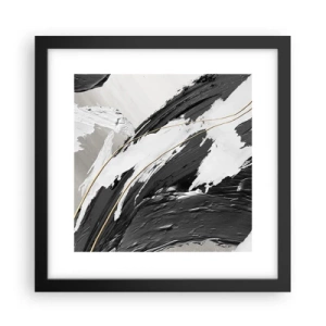 Póster en marco negro - Abstracción con estilo - 30x30 cm