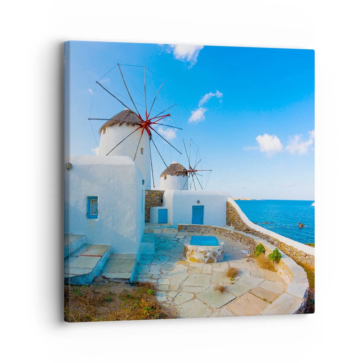Cuadro sobre lienzo - Impresión de Imagen - Viento azul marino - 30x30 cm