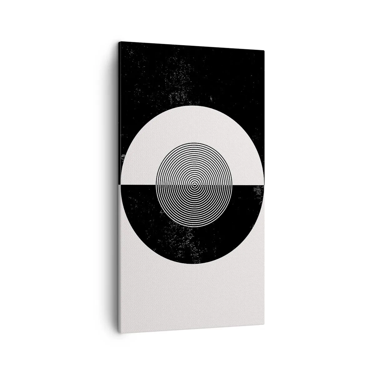 Cuadro sobre lienzo - Impresión de Imagen - Armonía en blanco y negro - 45x80 cm