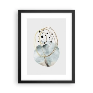 Póster en marco negro - El concepto del espacio - 30x40 cm