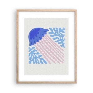 Póster en marco roble claro - Como de otro mundo - 40x50 cm