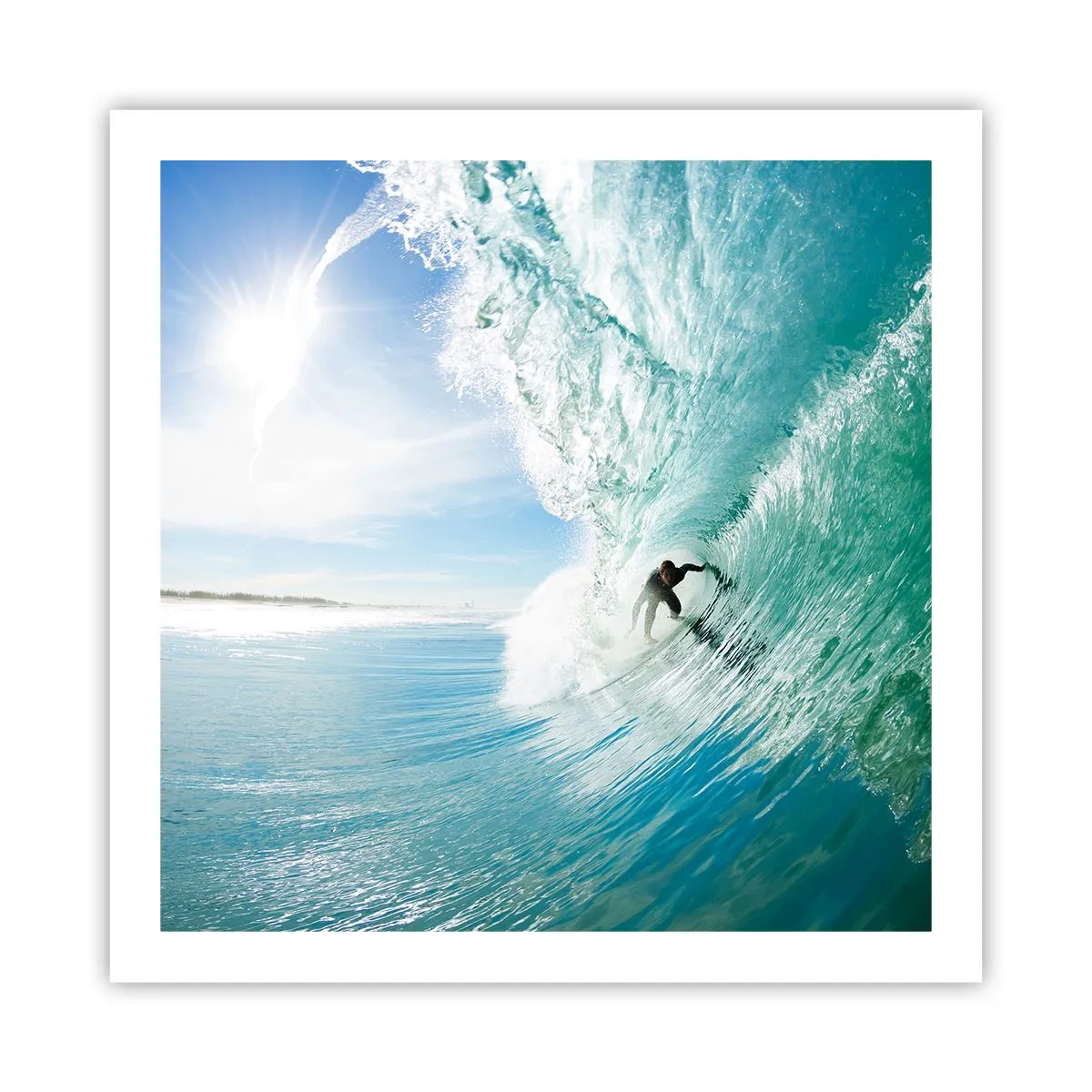 Póster - Siempre en la ola - 60x60 cm