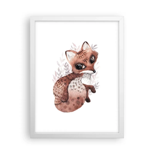 Póster en marco blanco - Dulzura y amor - 30x40 cm