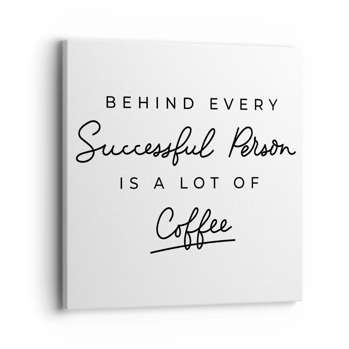 Cuadro sobre lienzo - Impresión de Imagen - El secreto del éxito - 40x40 cm