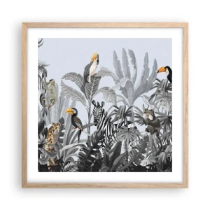 Póster en marco roble claro - Un cuento de hadas africano - 50x50 cm