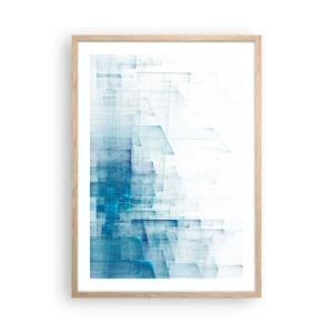 Póster en marco roble claro - Cómo se hizo el espacio - 50x70 cm