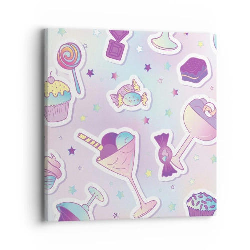 Cuadro sobre lienzo - Impresión de Imagen - Cumplir años todos los días - 40x40 cm