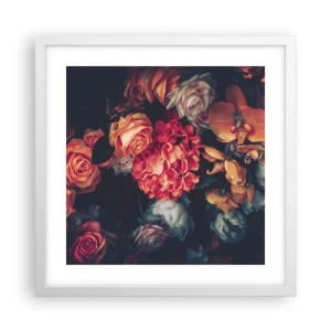 Póster en marco blanco - Como los maestros holandeses - 40x40 cm