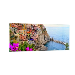 Cuadro sobre vidrio - Impresiones sobre Vidrio - La ciudad de la risa - 100x40 cm