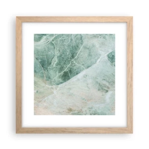 Póster en marco roble claro - El noble frescor de la piedra - 30x30 cm