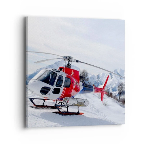 Cuadro sobre lienzo - Impresión de Imagen - Siempre listo - 40x40 cm