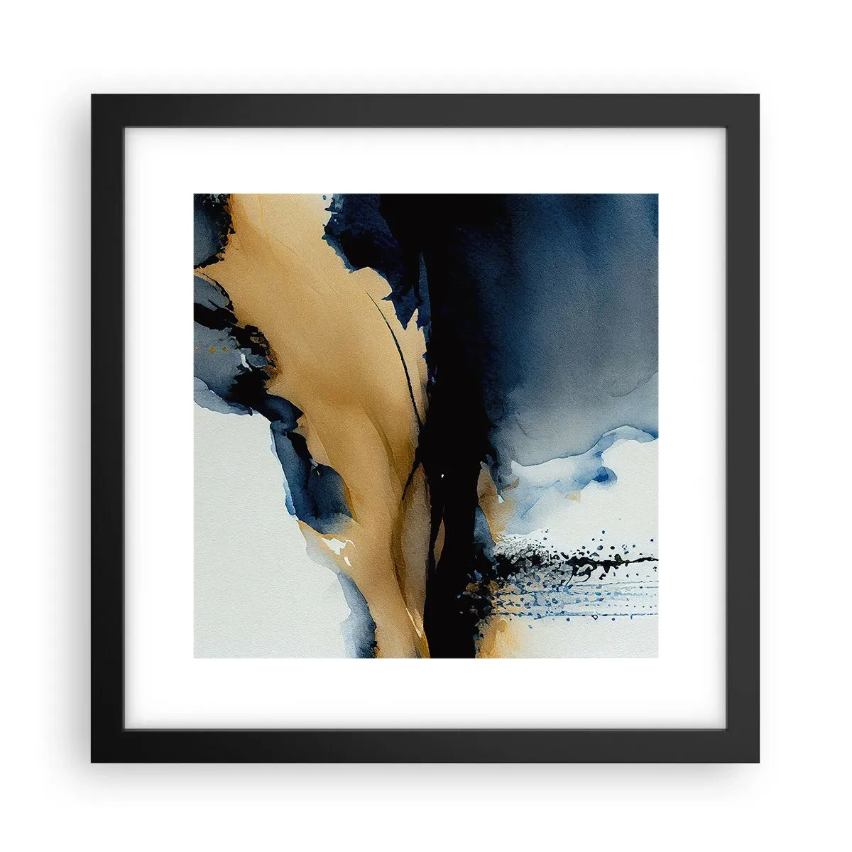 Póster en marco negro - Tras el telón - 30x30 cm