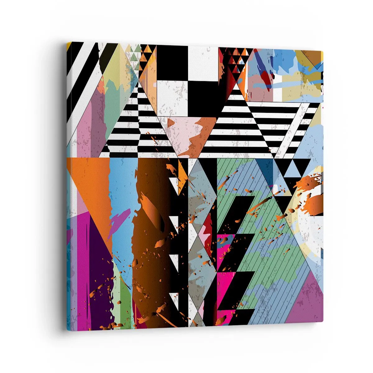 Cuadro sobre lienzo - Impresión de Imagen - Geométrico y orgánico - 40x40 cm