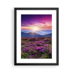 Póster en marco negro - Dulce aroma a frescura - 30x40 cm