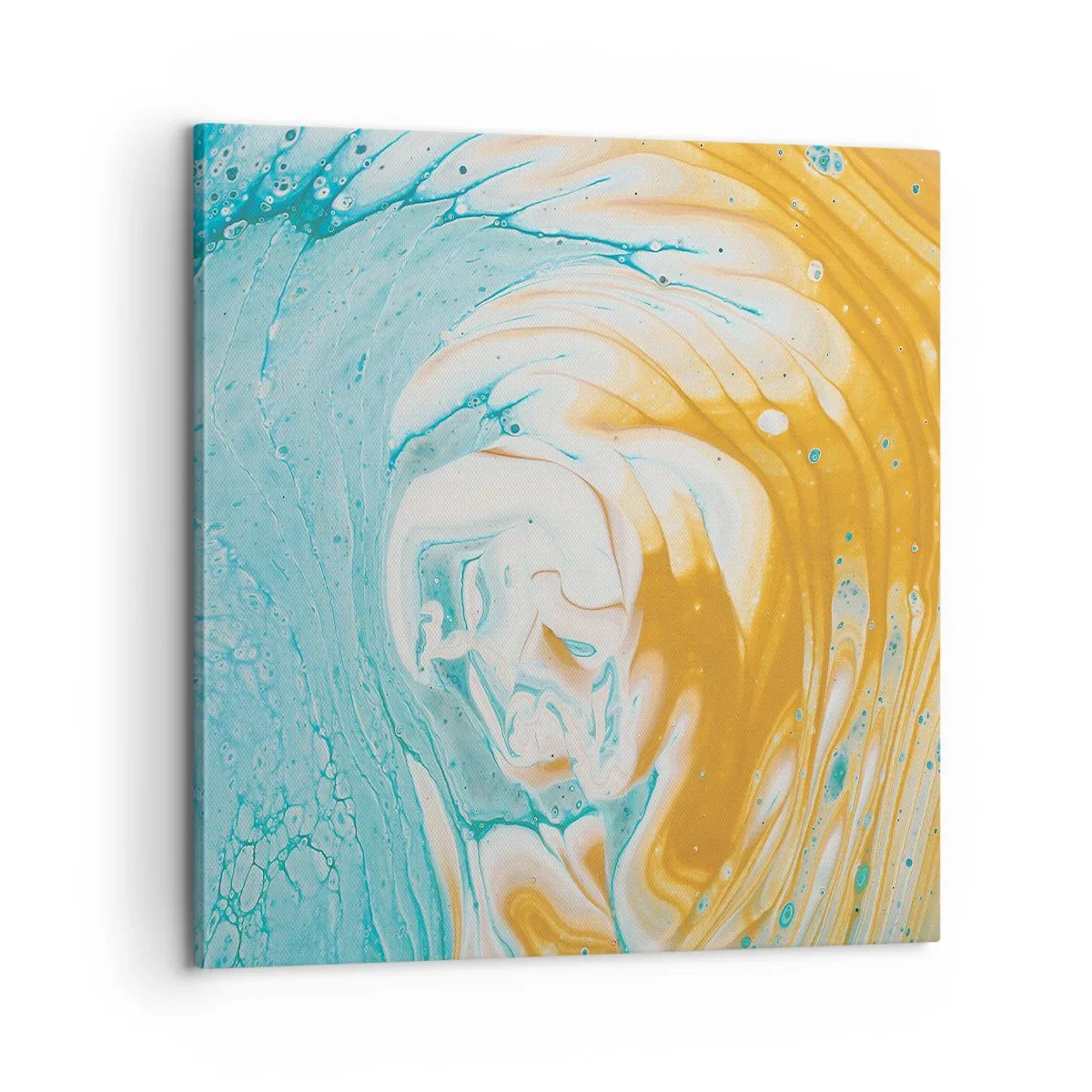 Cuadro sobre lienzo - Impresión de Imagen - Remolino pastel - 60x60 cm
