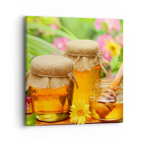 Cuadro sobre lienzo - Impresión de Imagen - Dulce y floral - 40x40 cm