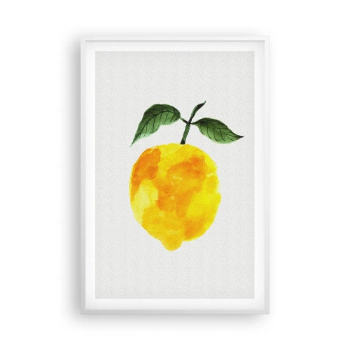 Póster en marco blanco - Cómo conocer el sabor del sol - 61x91 cm