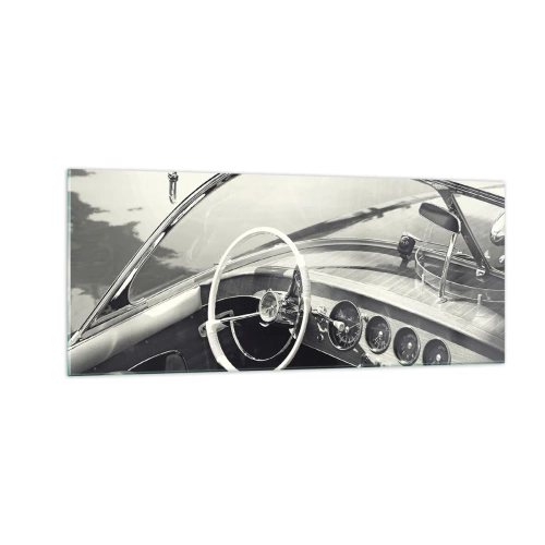 Cuadro sobre vidrio - Impresiones sobre Vidrio - Tiempo para los ricos - 100x40 cm