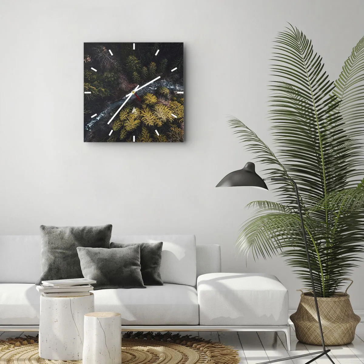 Reloj de pared - Reloj de vidrio - Rápido, cada vez más rápido - 40x40 cm