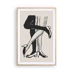 Póster en marco roble claro - Atributo femenino - 61x91 cm