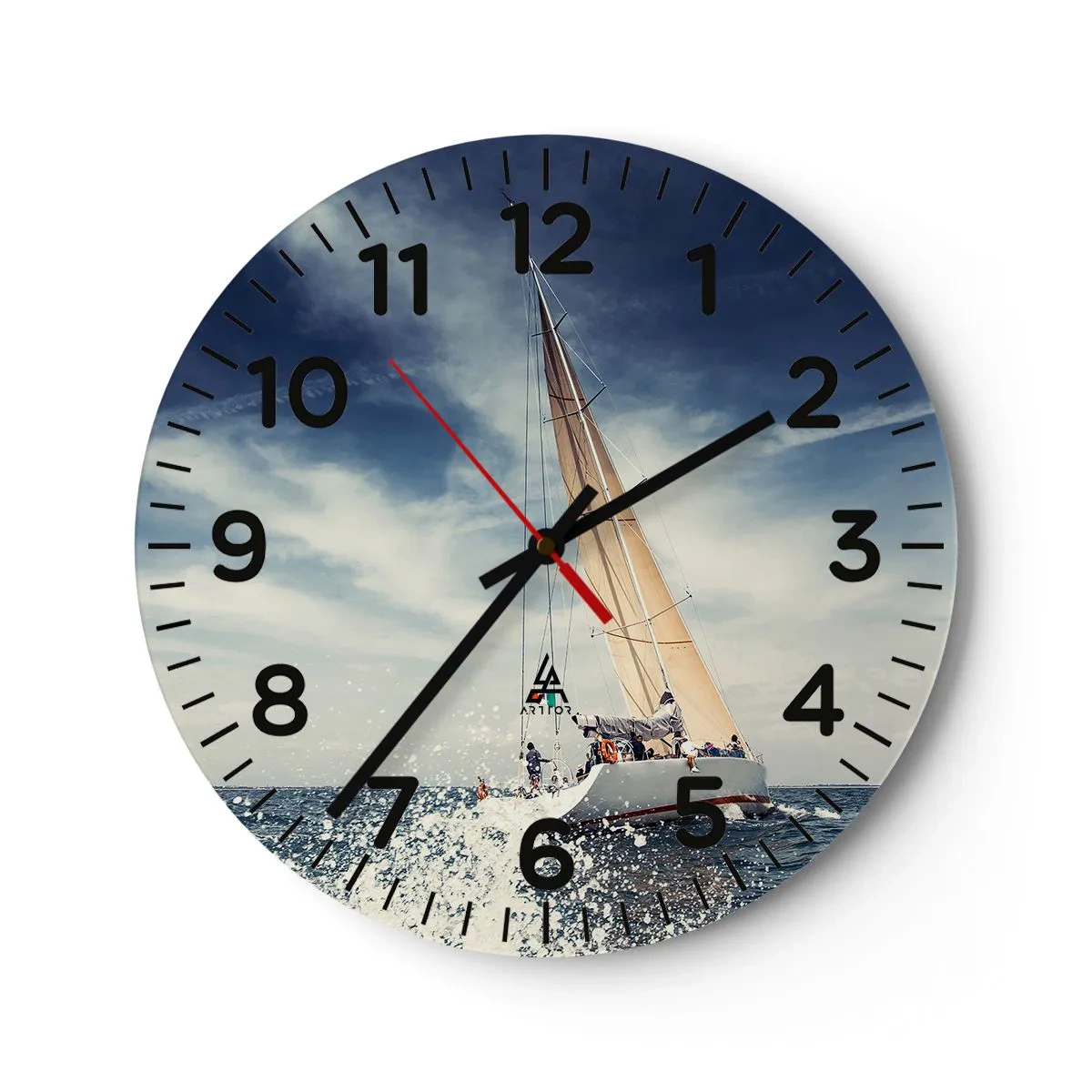 Reloj de pared - Reloj de vidrio - ¡No nos alcanzarán! - 40x40 cm