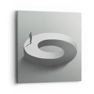 Cuadro sobre lienzo - Impresión de Imagen - Ser sabio no es una labor sencilla - 40x40 cm