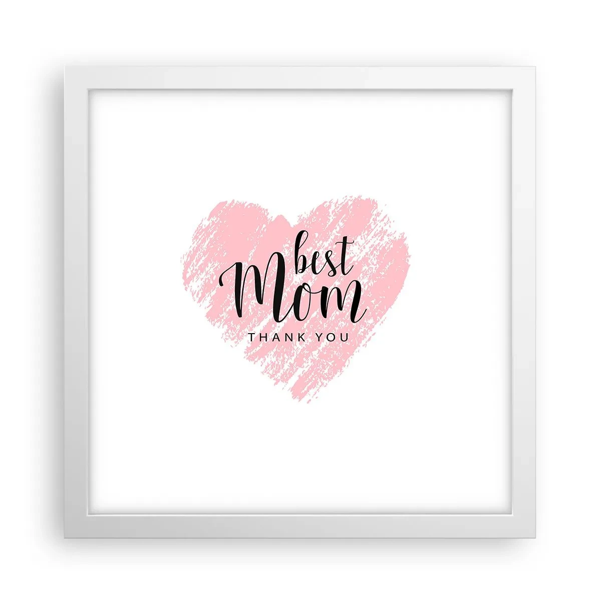 Póster en marco blanco - En cualquier momento de tu vida - 30x30 cm