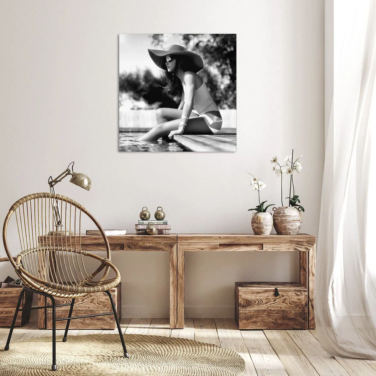 Cuadro sobre lienzo - Impresión de Imagen - Un sueño de verano - 70x70 cm