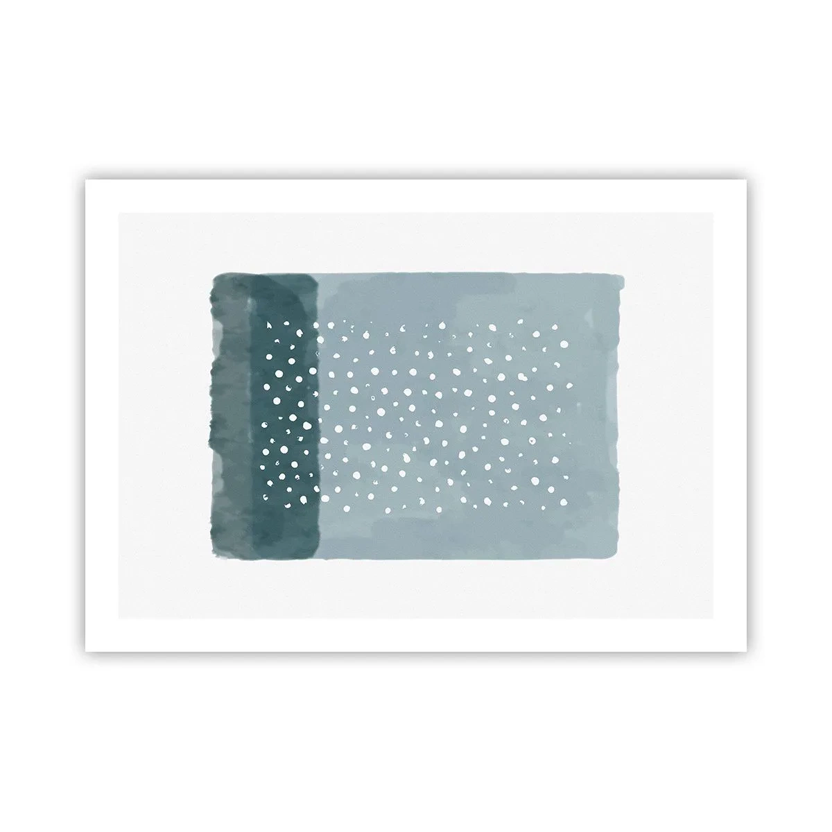 Póster - Creación sobre azul - 70x50 cm