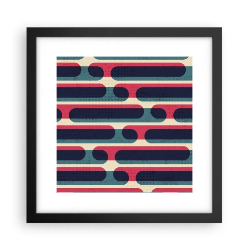 Póster en marco negro - Profundidad y relieve - 30x30 cm