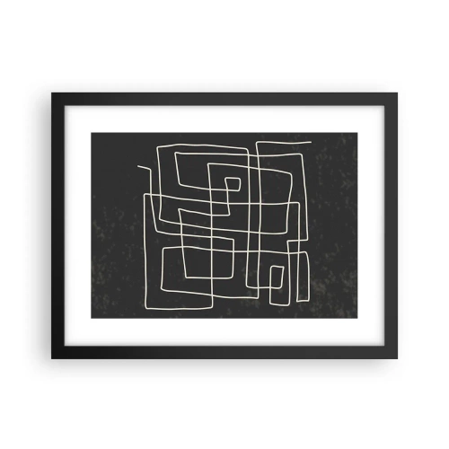 Póster en marco negro - No es tan sencillo - 40x30 cm