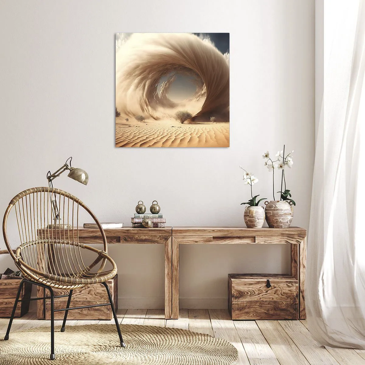 Cuadro sobre lienzo - Impresión de Imagen - Portal abierto - 70x70 cm