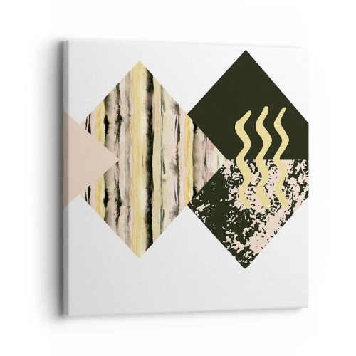 Cuadro sobre lienzo - Impresión de Imagen - No es tan sencillo - 30x30 cm