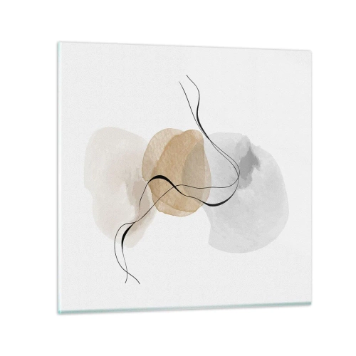 Cuadro sobre vidrio - Impresiones sobre Vidrio - Pompas de aire - 30x30 cm