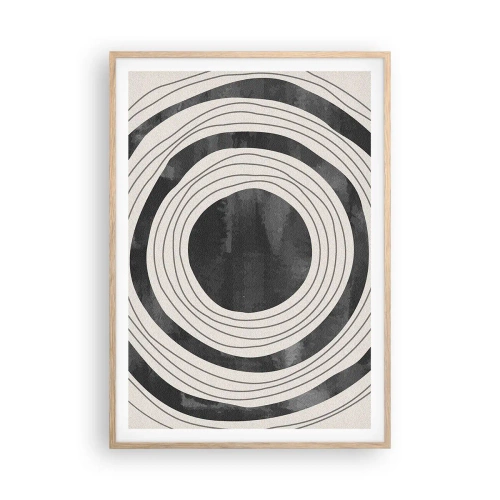 Póster en marco roble claro - En el centro mismo - 70x100 cm