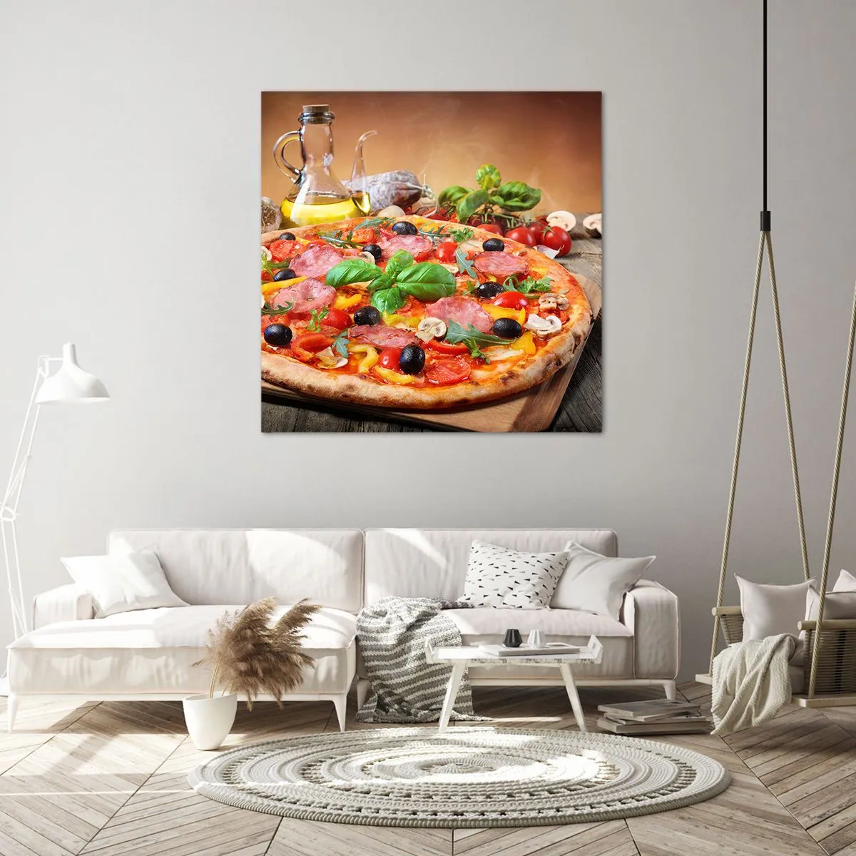 Cuadro sobre lienzo - Impresión de Imagen - Con un verdadero sabor italiano - 30x30 cm