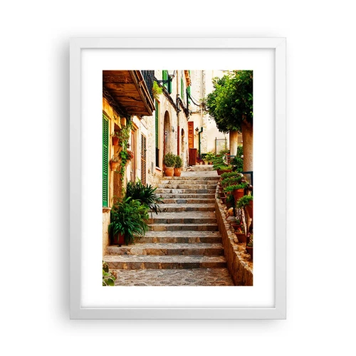 Póster en marco blanco - La magia de unas vacaciones en España - 30x40 cm