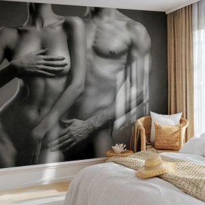 Fotomural Premium Sand - Adán y Eva - Mujer, Hombre, Cuerpo - 300x210 cm