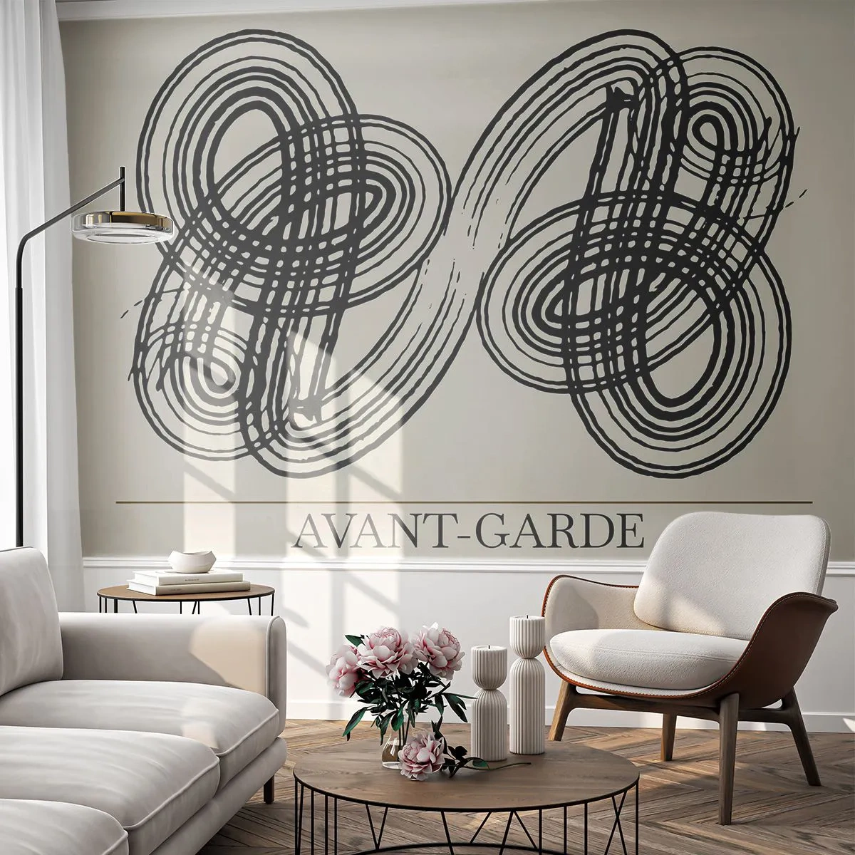 Fotomural Autadhesivo Deluxe Sticker - Salió espontáneamente - Minimalismo, escandinavo, Escribiendo - 400x280 cm