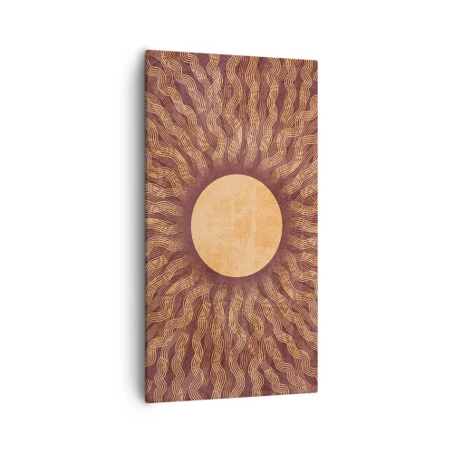 Cuadro sobre lienzo - Impresión de Imagen - Icono del sol - 55x100 cm