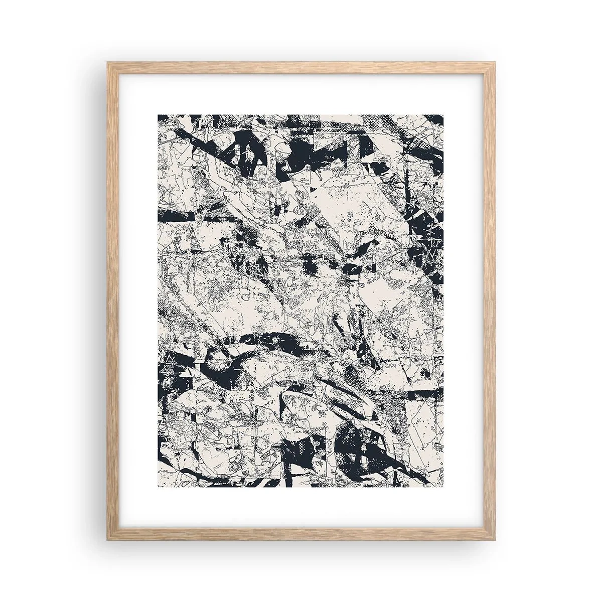 Póster en marco roble claro - La interpenetración de los opuestos - 40x50 cm